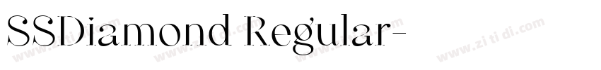 SSDiamond Regular字体转换
